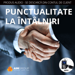 PUNCTUALITATE LA ÎNTÂLNIRI (MINDSYNERGY)