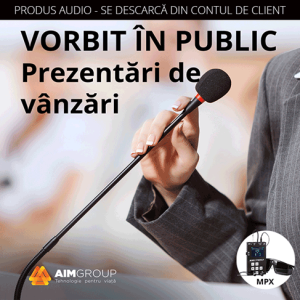 VORBIT ÎN PUBLIC – Prezentări de vânzări (MINDSYNERGY)
